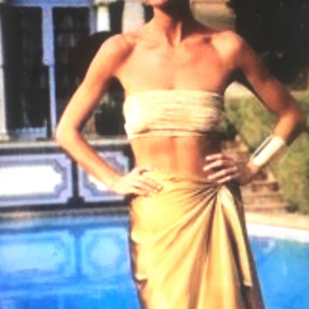 Ralph Lauren Gold Bustier